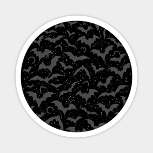 Bats Attack, Goth Pattern, Halloween, flying bats, horror sticker, gothic design Magnet